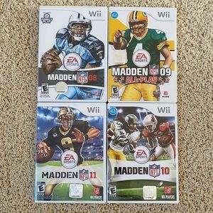 Madden NFl 2008-2010 wii games